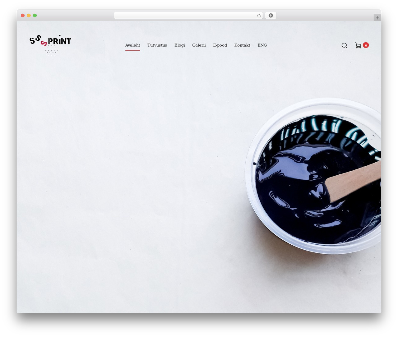 Deux WordPress theme - sssprint.ee