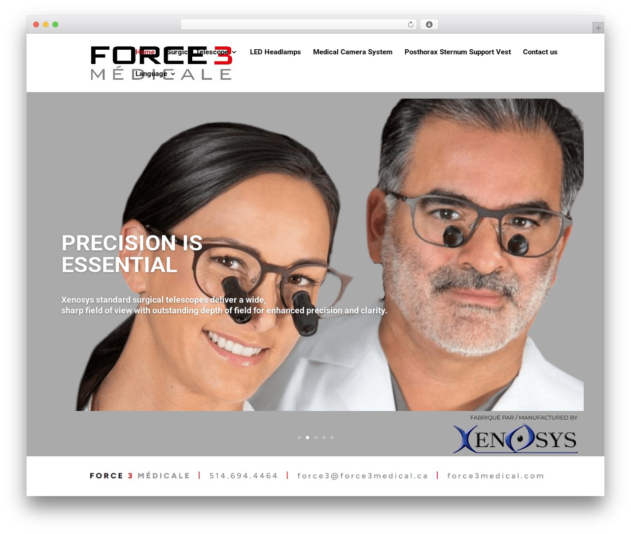 Divi WordPress theme - force3medical.com