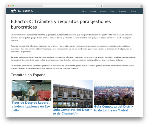 GeneratePress theme WordPress - elfactork.com