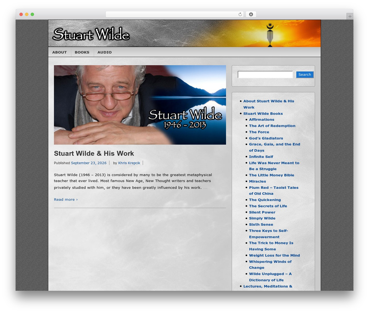 Responsive theme WordPress - stuartwilde.com