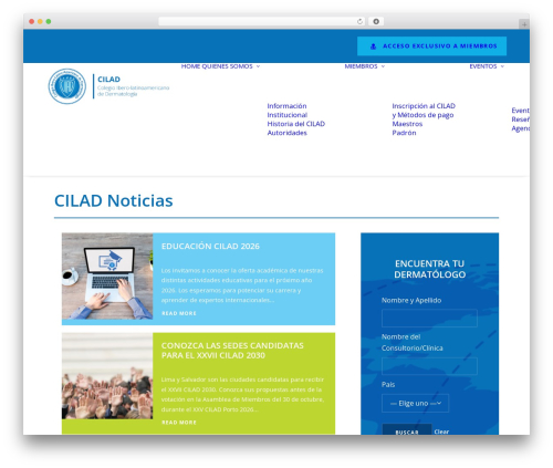 Uncode WordPress page theme - cilad.org