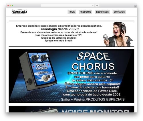 WordPress responsive theme by J.Duarte Design WordPress website theme - powerclick.com.br