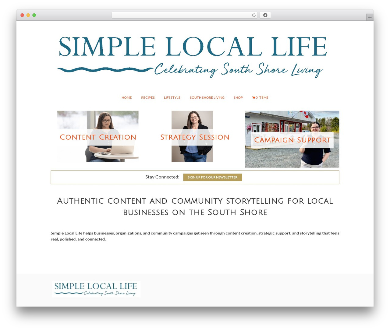 WordPress theme Solstice - simplelocallife.com