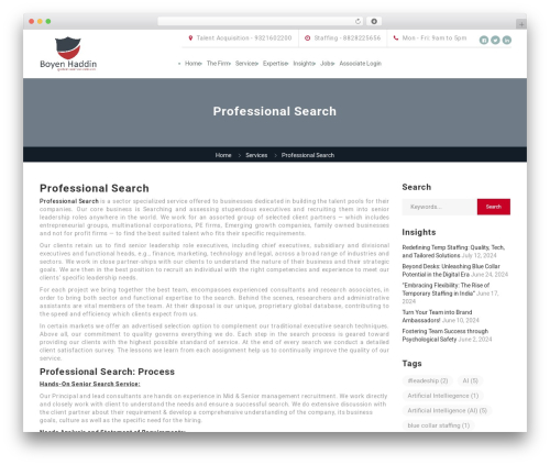 WP theme Careerfy - boyenhaddin.com/service/thegianthr