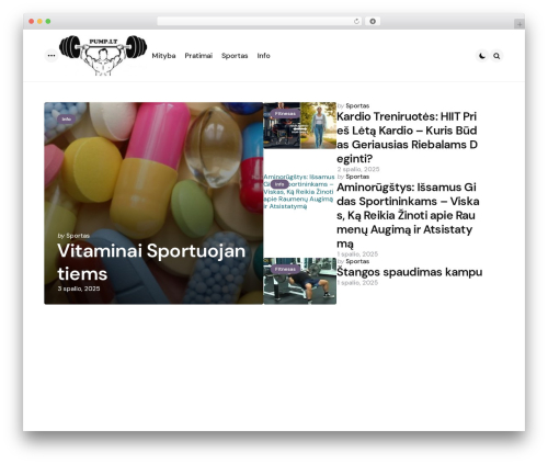 Applied WordPress theme - pump.lt