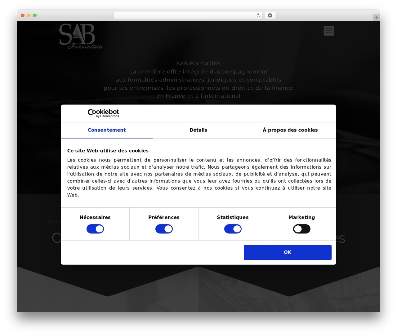 Betheme theme WordPress - sab-formalites.com