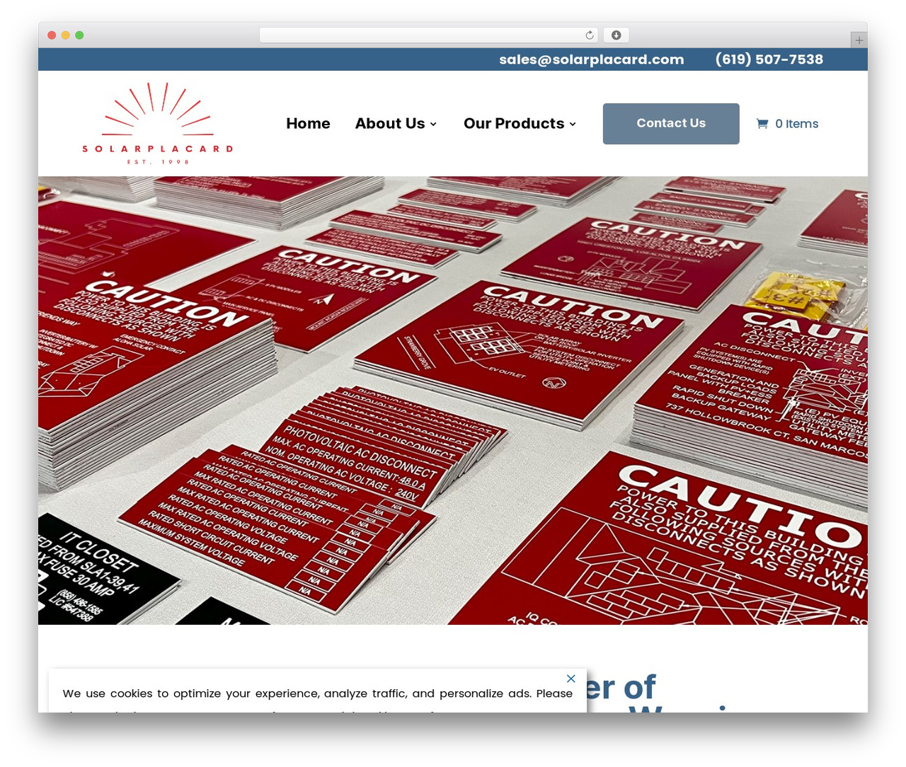 Divi theme WordPress - solarplacard.com