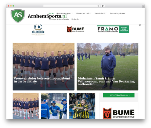 Divi dynamic helper WordPress plugin - arnhemsports.nl