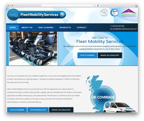 Fleet Mobility Services WordPress theme - fleetmobilityservices.com