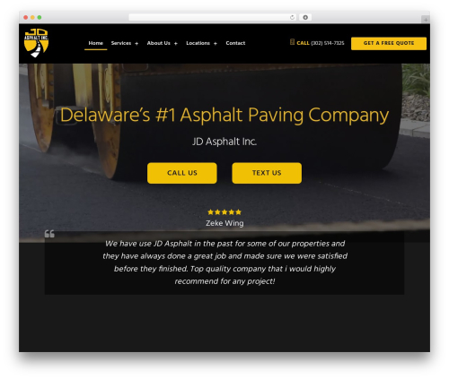 Genesis WordPress theme - jdasphaltinc.com