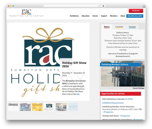 Hind WordPress theme - rowaytonarts.org