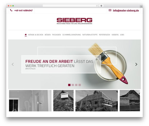 Maler Sieberg WP theme - maler-sieberg.de