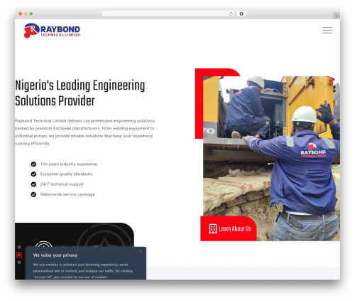 RaybondTech WordPress theme - raybondtech.com