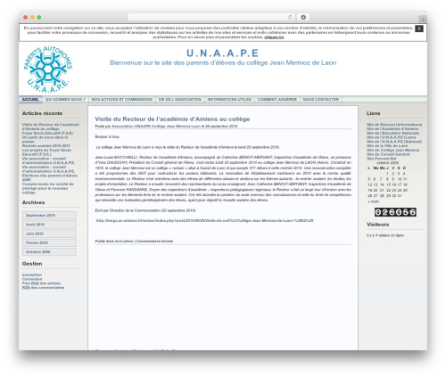WordPress theme Andreas - unaapecollegejeanmermoz.unblog.fr