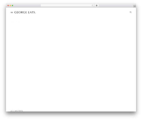 WordPress theme Prim - georgeats.com