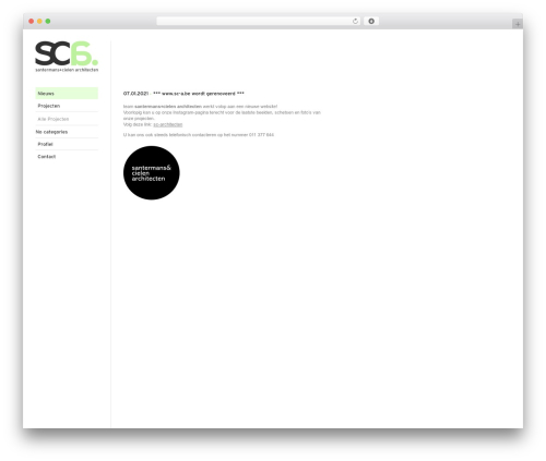 WordPress website theme Wordpress SC-A - sc-a.be
