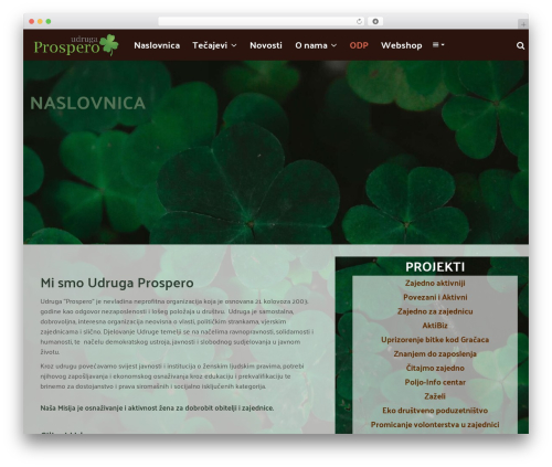 Best WordPress theme WR Nitro - udrugaprospero.org