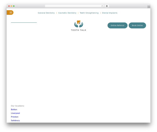 Custom Theme theme WordPress - toothtalk.uk