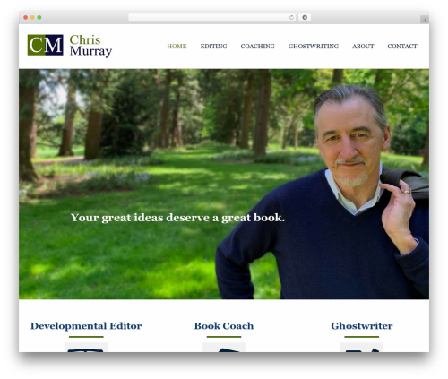 Default Theme best WordPress theme - chrismurrayeditor.com