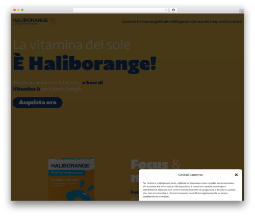 Haliborange WordPress theme - haliborange.it