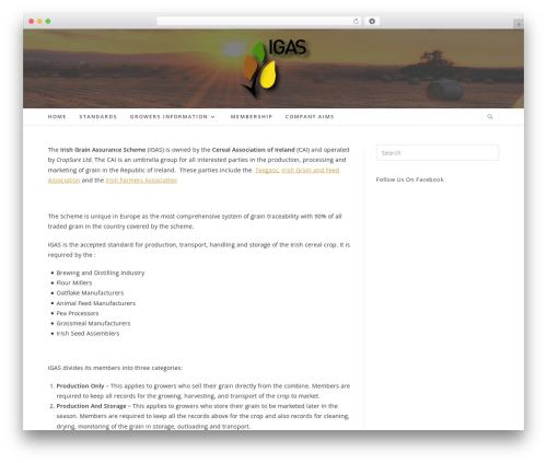 Simple facebook plugin WordPress plugin - irishgrainassurance.ie