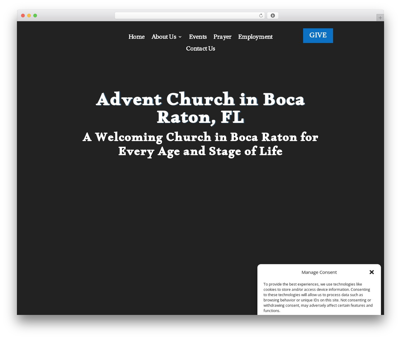 WordPress theme Divi - adventchurchboca.org