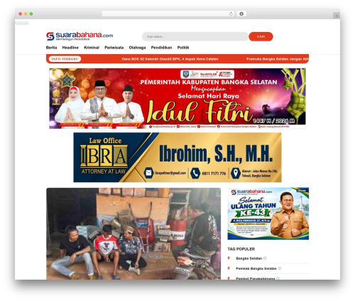 WordPress theme LiputanWP | Versi Developer - suarabahana.com