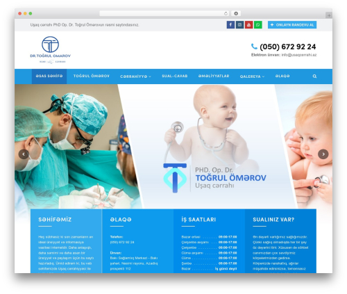 WordPress website theme MasterStudio Theme - usaqcerrahi.az