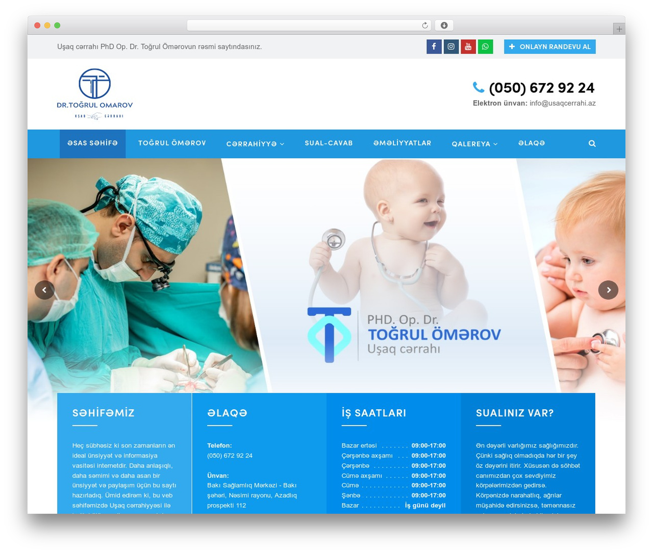 WordPress website theme MasterStudio Theme - usaqcerrahi.az