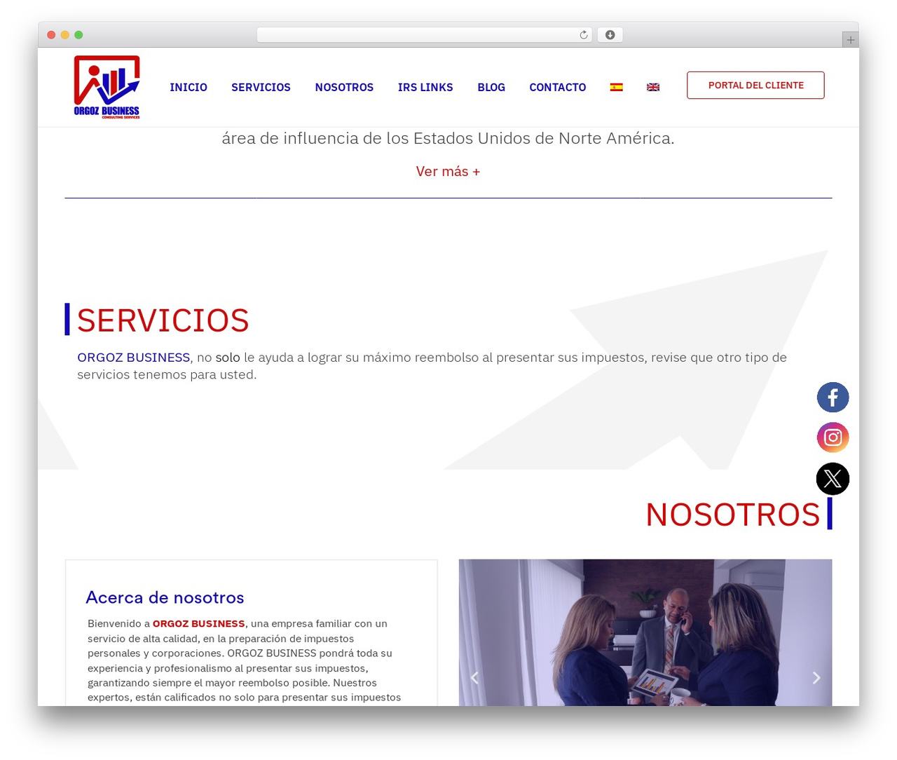 WordPress website theme Webify - orgozbusiness.com