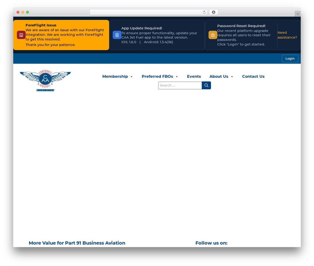 CAA theme WordPress - caa.org