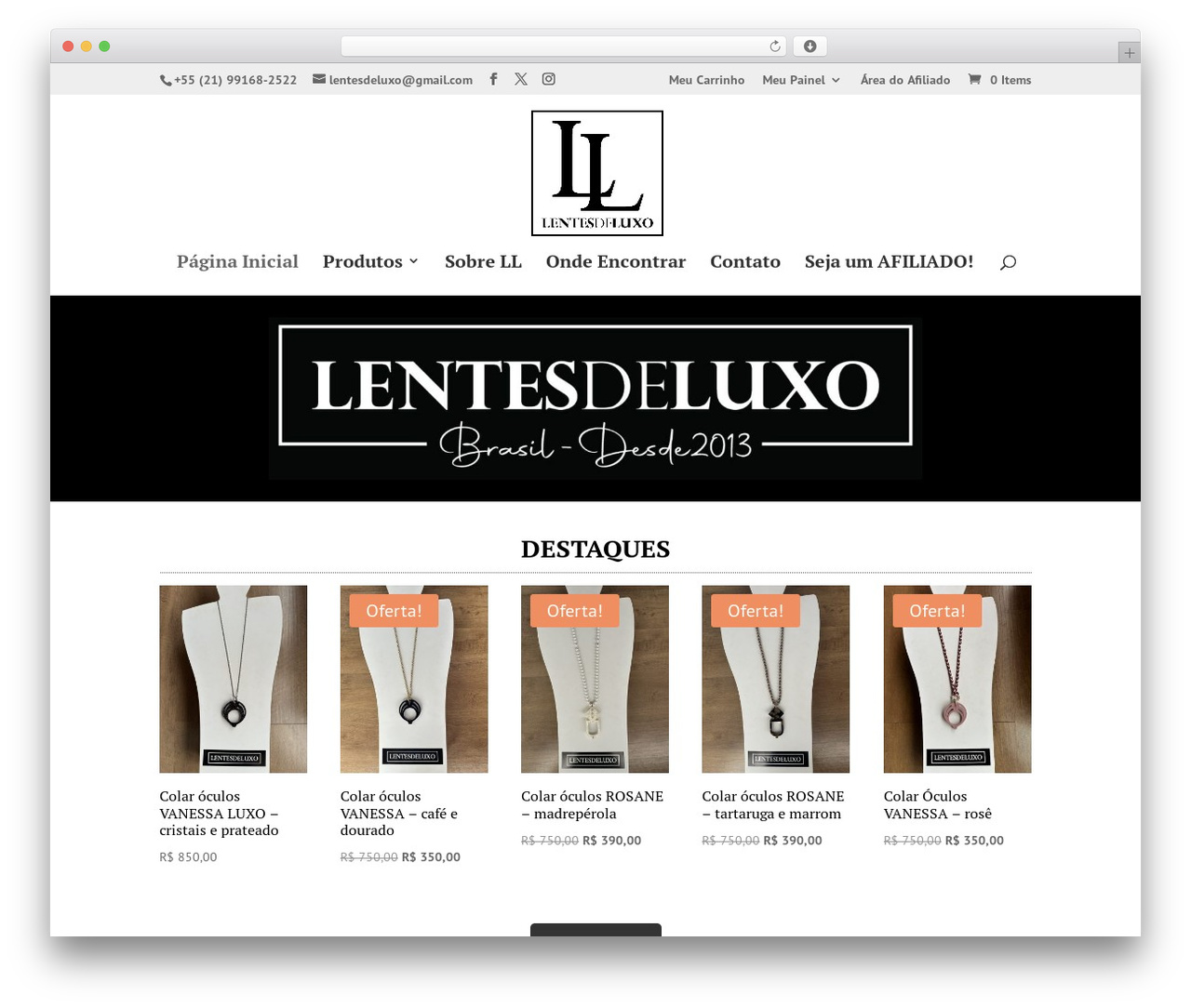 Divi theme WordPress - lentesdeluxo.com