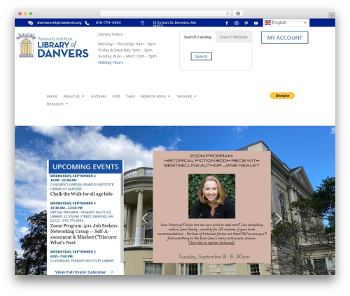 Assabet interactive WordPress plugin - danverslibrary.org