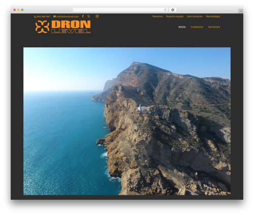 Divi WordPress theme - dronlevel.com