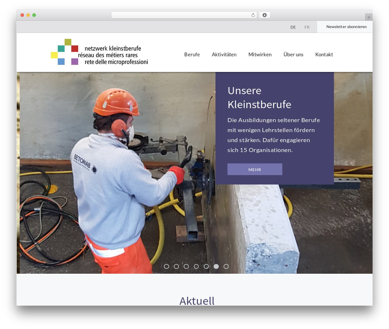 Kleinstberufe WordPress theme - kleinstberufe.ch