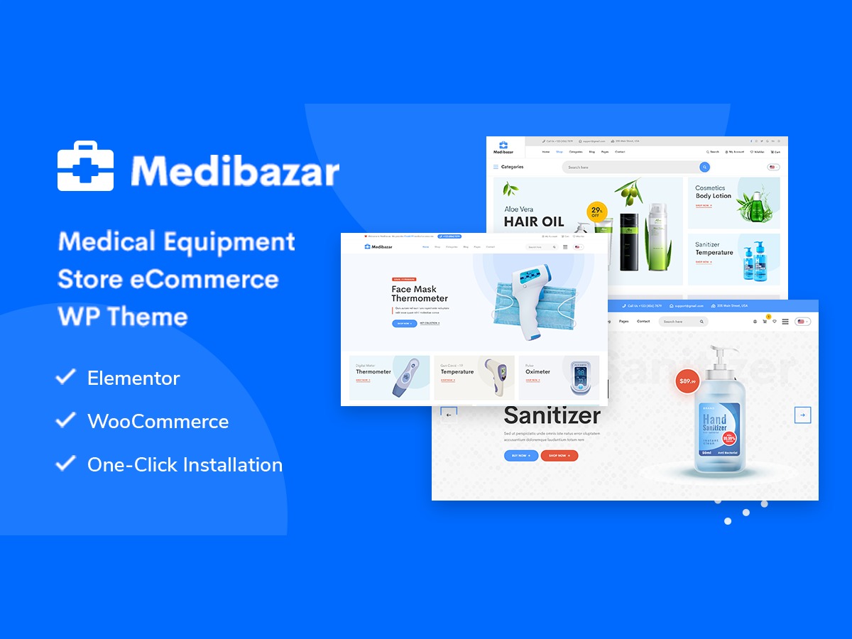 Medibazar WordPress store theme