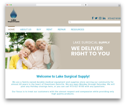 Responsive theme WordPress - lakesurgical.com