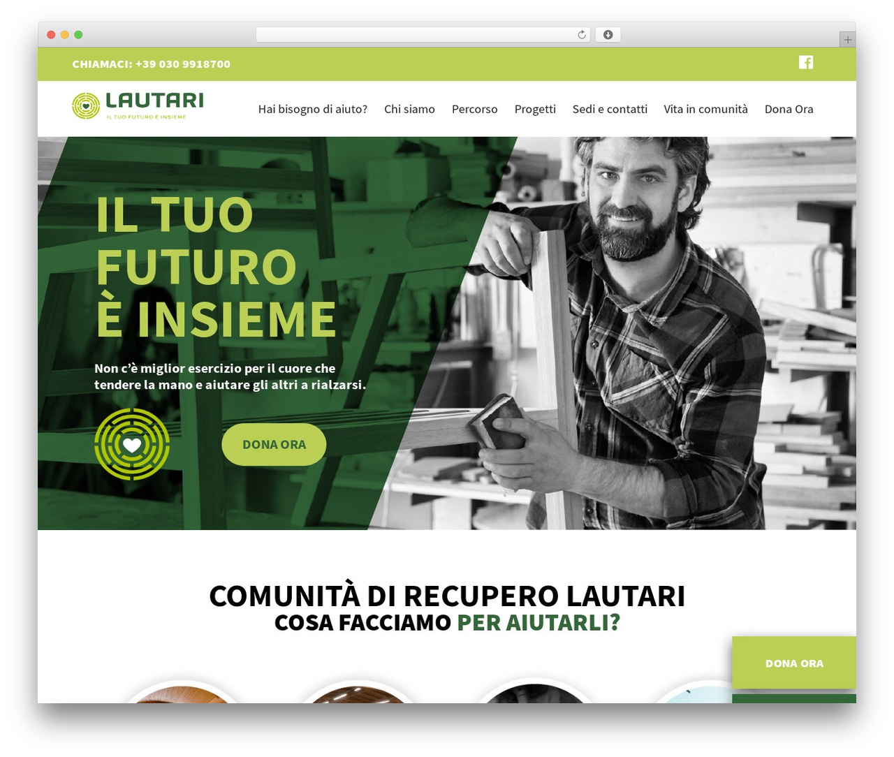 White Theme WordPress website theme - lautari.it
