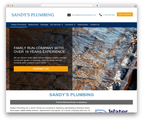 Wordpress Express theme WordPress - sandysplumbing.co.uk