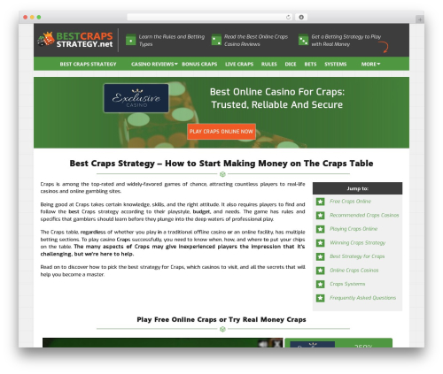 WordPress theme BCS - bestcrapsstrategy.net