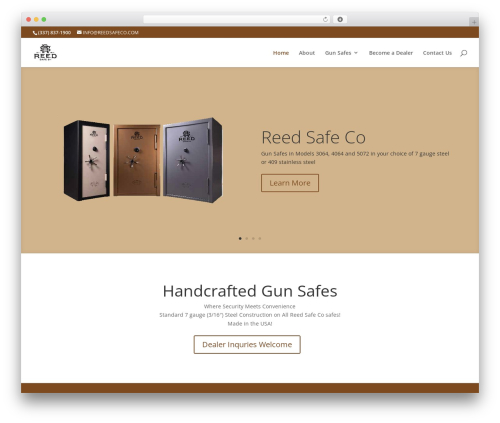 WordPress theme Divi - reedsafeco.com