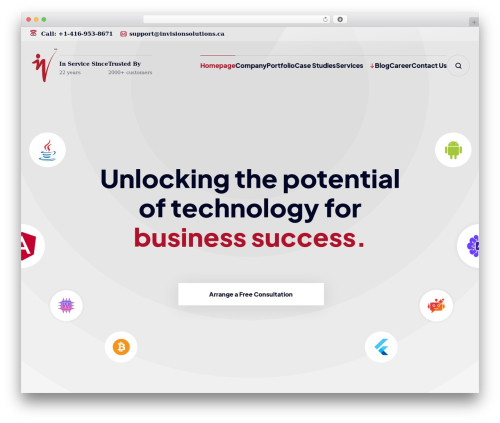 WordPress theme itlab - invisionsolutions.ca