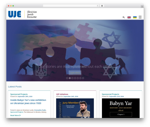 WordPress theme UJE - ukrainianjewishencounter.org