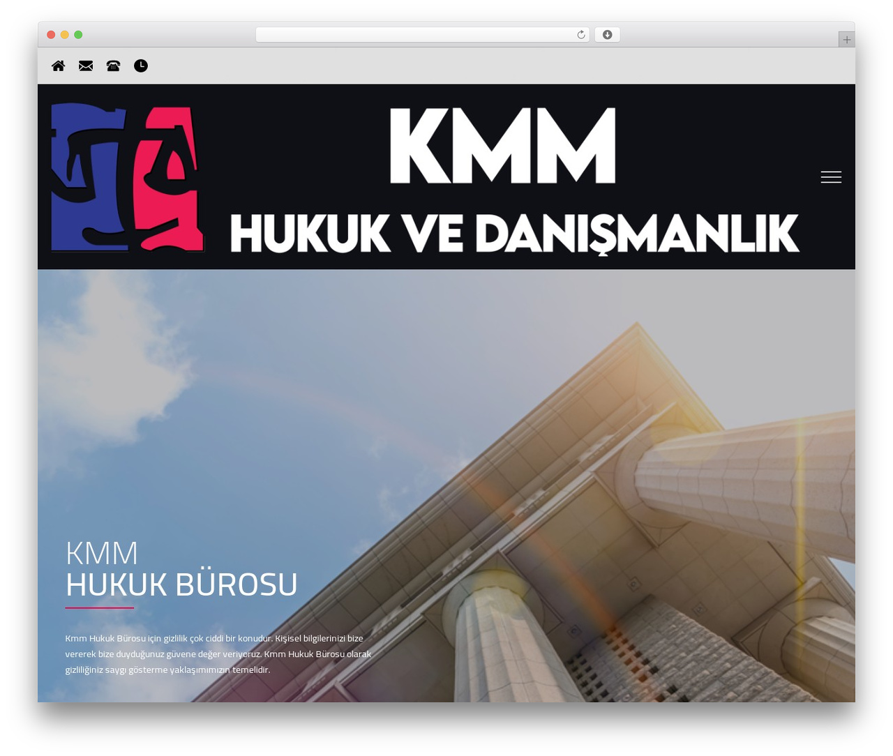 WordPress website theme Constructify - kmmhukuk.com