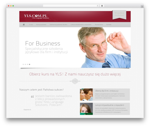 WordPress website theme Equator - yls.com.pl