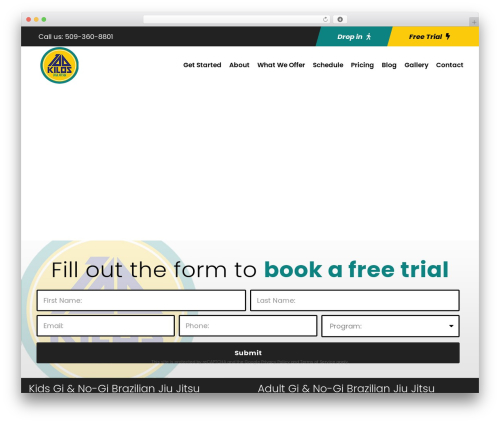 Zyth WordPress website theme - bjjwallawalla.com