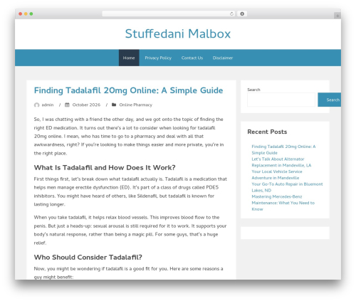 Aeroblog WordPress blog theme - stuffedanimalbox.com