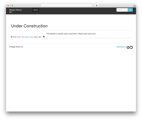 Bootstrap Ultimate best WordPress theme - meganbreen.com