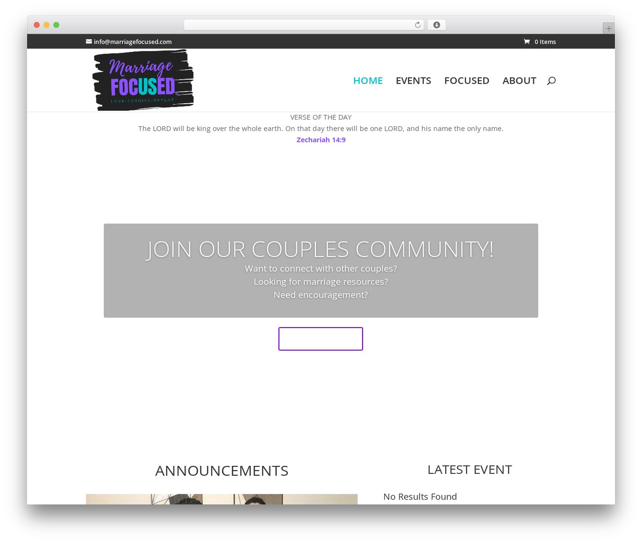 Divi WordPress theme - marriagefocused.com