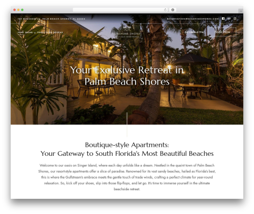 Dsquared WordPress theme - sunshineshores.com